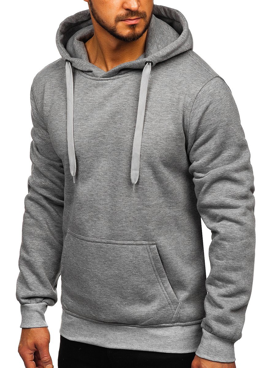 

Bluza Męska Z Kapturem Szara 2009 DENLEY_2XL