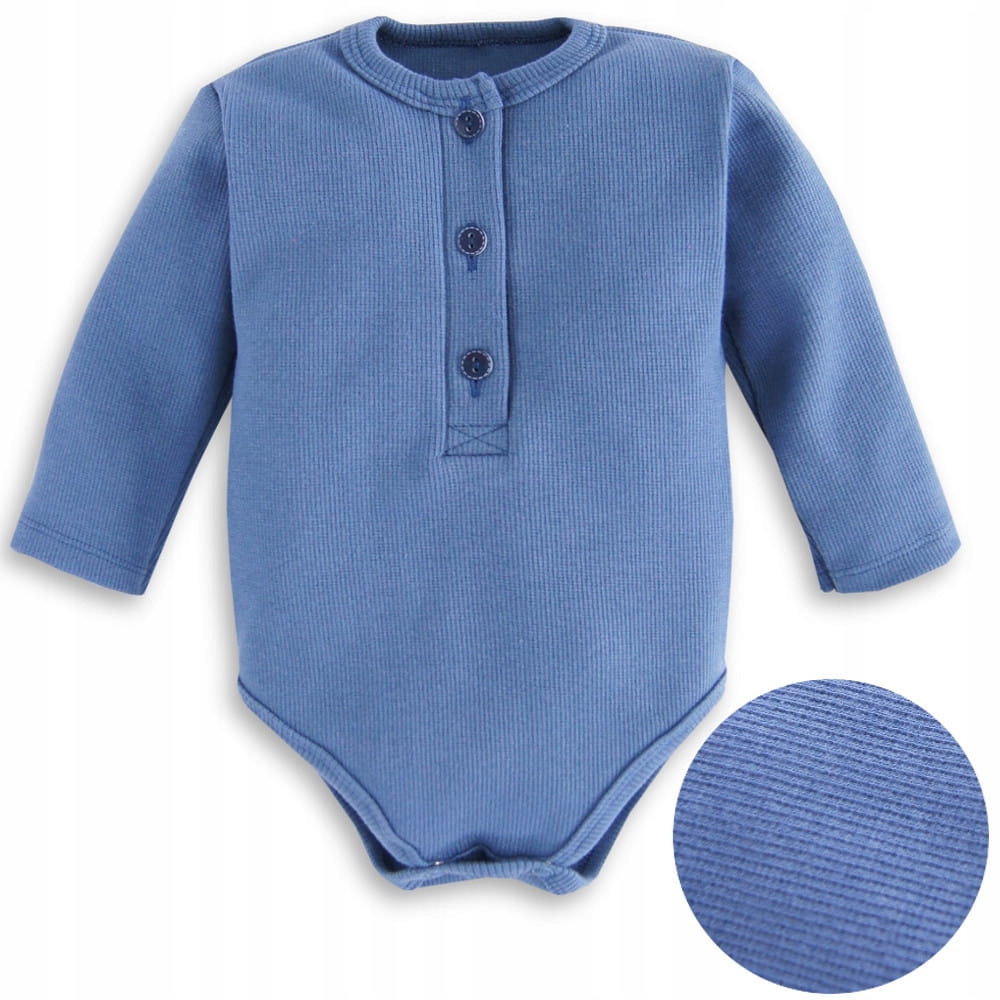 

Chłopięce body polo niebieskie w prążek 92