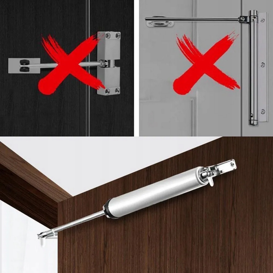 SAMOZAMYKACZ ZAMYKACZ DOMYKACZ OGRODOWY DRZWIOWY FURTEK DRZWI BRAM DRZWI Maksymalna szerokość drzwi 1100 cm