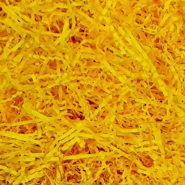 Żółty wypełniacz do paczek