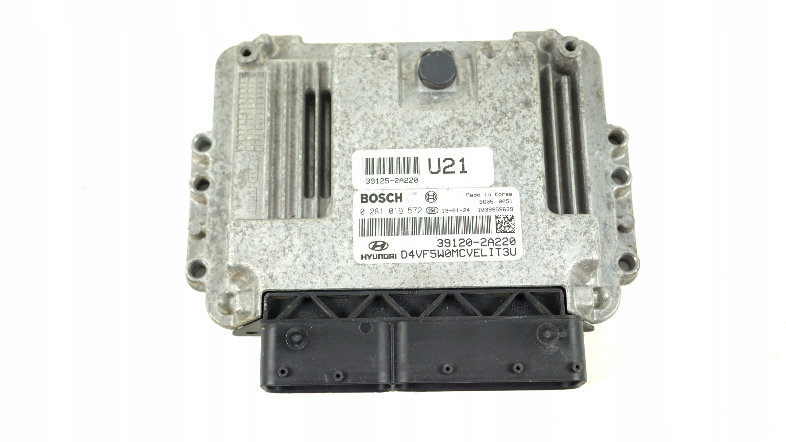 computer control unit of the engine HYUNDAI I40 1.7 CRDI 0281019572 39120-2A220 U21
