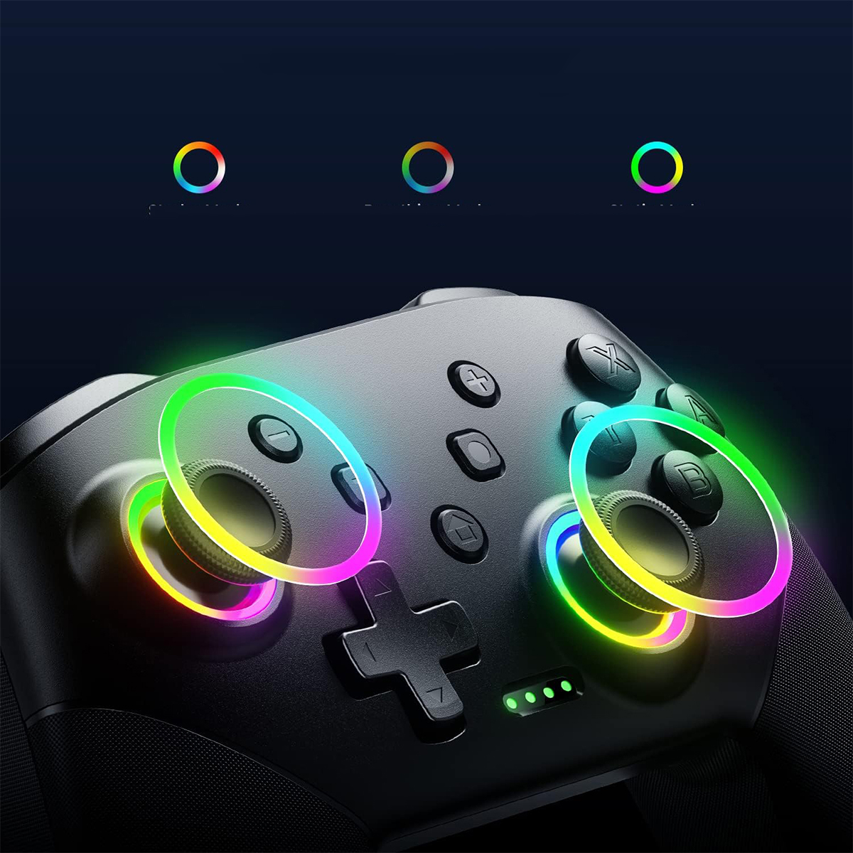 Bezprzewodowy kontroler PRO do Nintendo Switch Programowalny Podświetlenie Kolor czarny