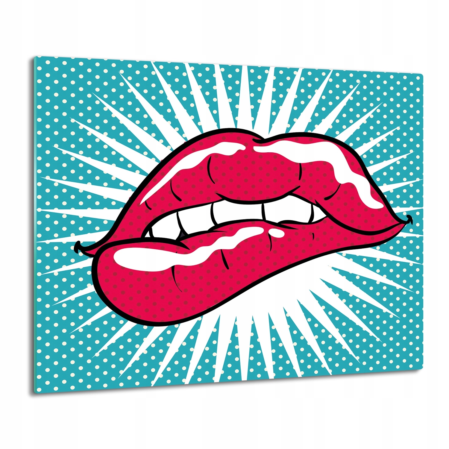 Splashback s grafikou Ústa pop art komiks 60x52