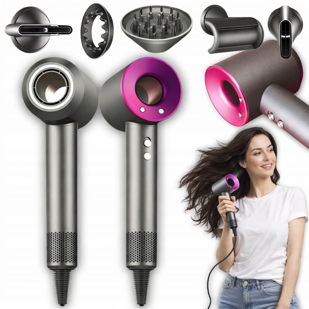 5w1 Profesjonalna Ultra Mocna Suszarka Do Włosów Z Jonizacja Koncówki