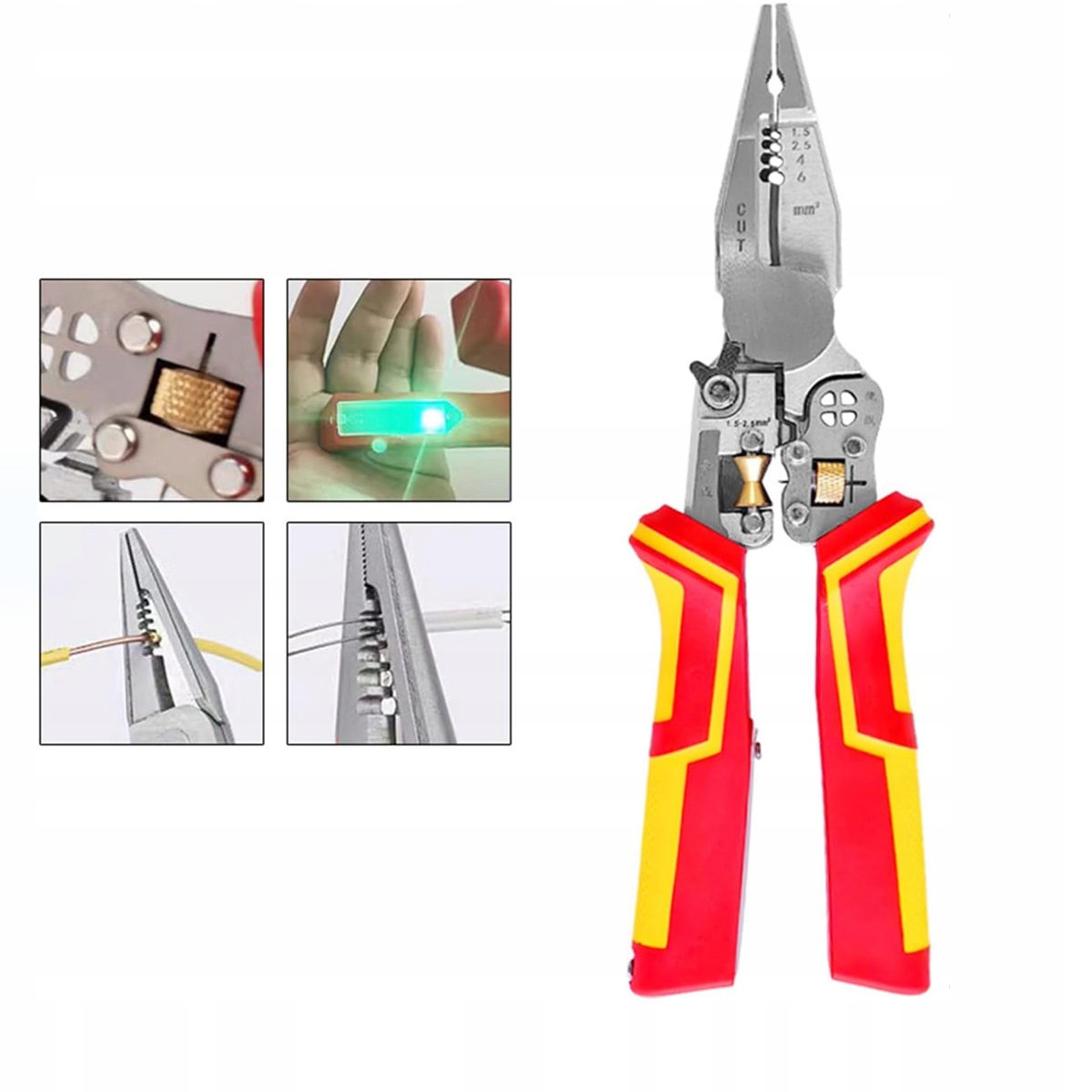 Ściągacz Izolacji Szczypce 1,5 6mm Do Ściągania Przewodów Kabli