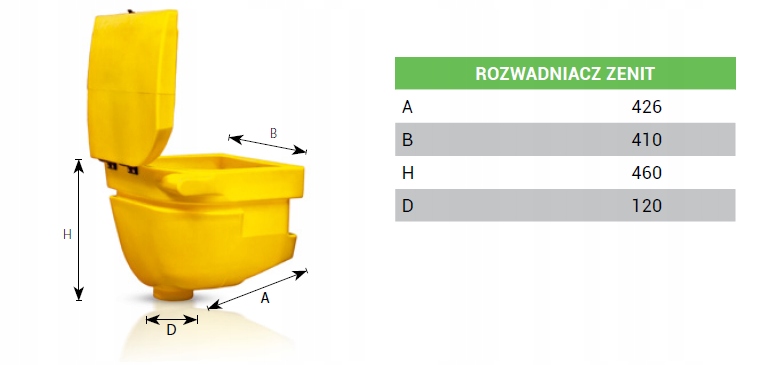 RZ016 - Бак для разбавителя распылителя Zenit 35 L.
