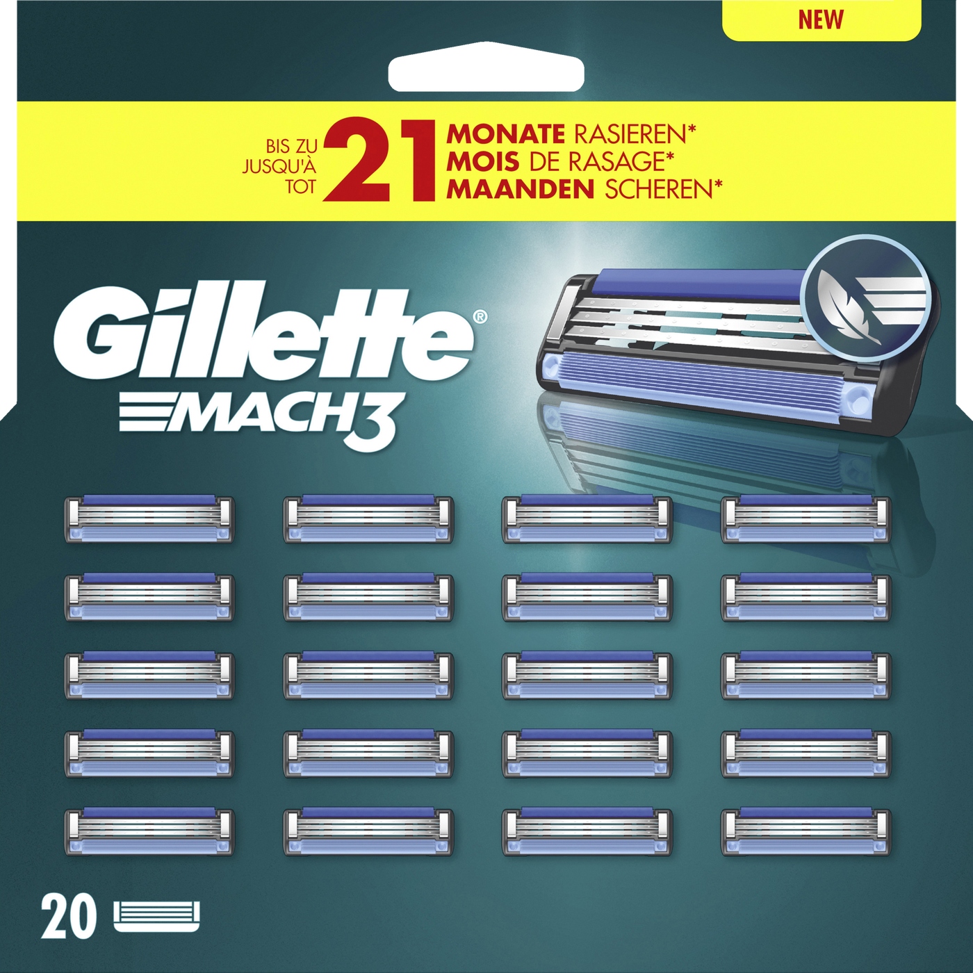 Wkłady do maszynki Gillette Mach3 20 szt.