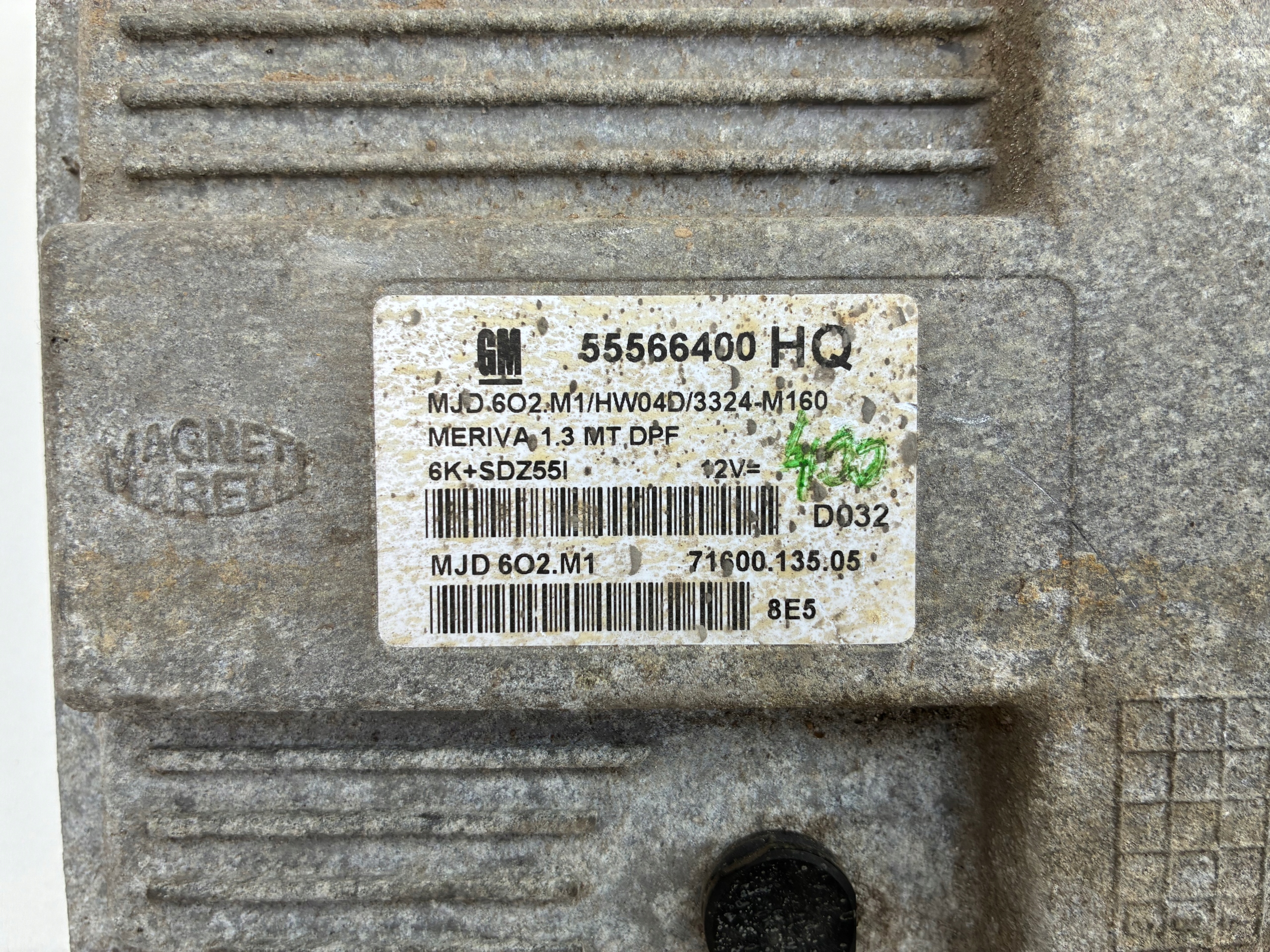 control unit of the engine computer ECU ECM Opel Meriva A Lift 1.3 CDTI 55566400HQ