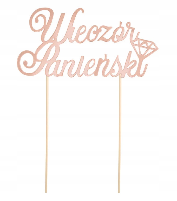 

Topper Wieczór Panieński Różowe Złoto Rose Gold