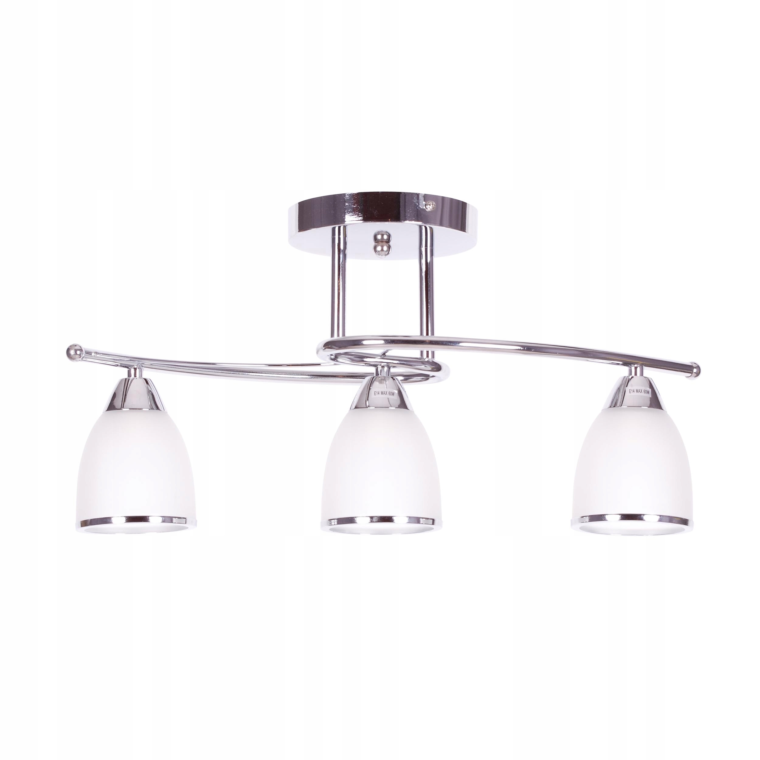 Ponadczasowa Lampa Sufitowa w Kolorze Chromu K-JSL-8090/3 Chr Samira