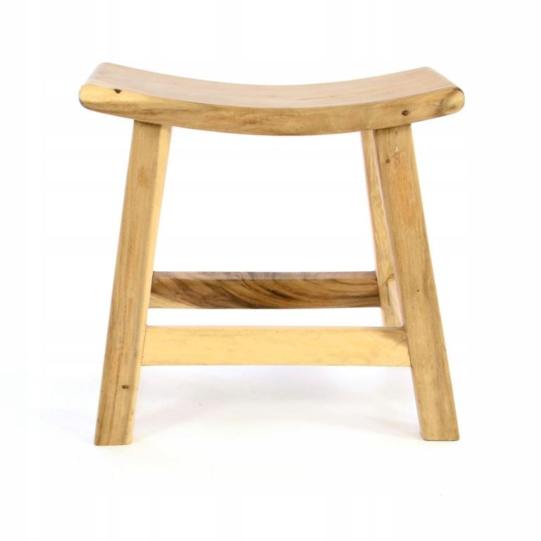 Stolička Divero z masivního Suar dřeva, neupravená