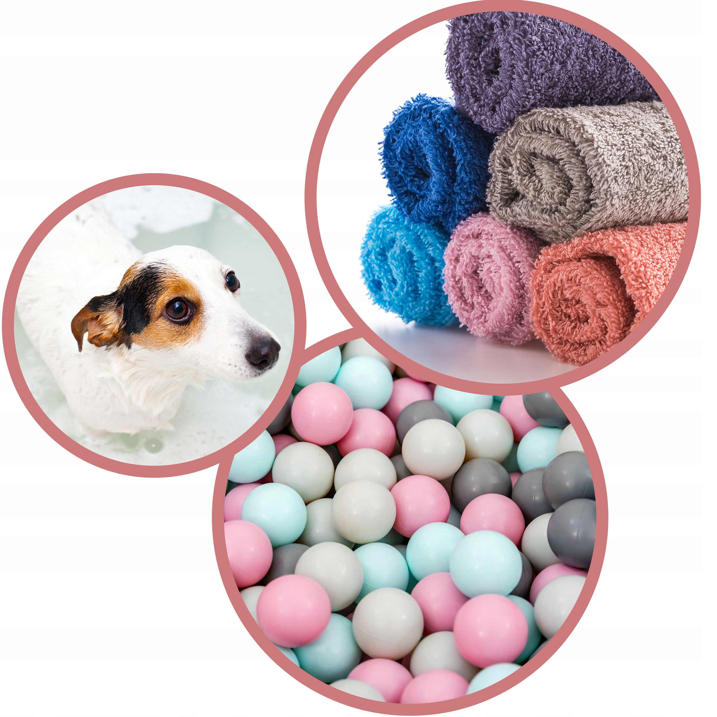 Wanienka dla niemowląt RK-281 biało-różowa Szerokość produktu 50 cm