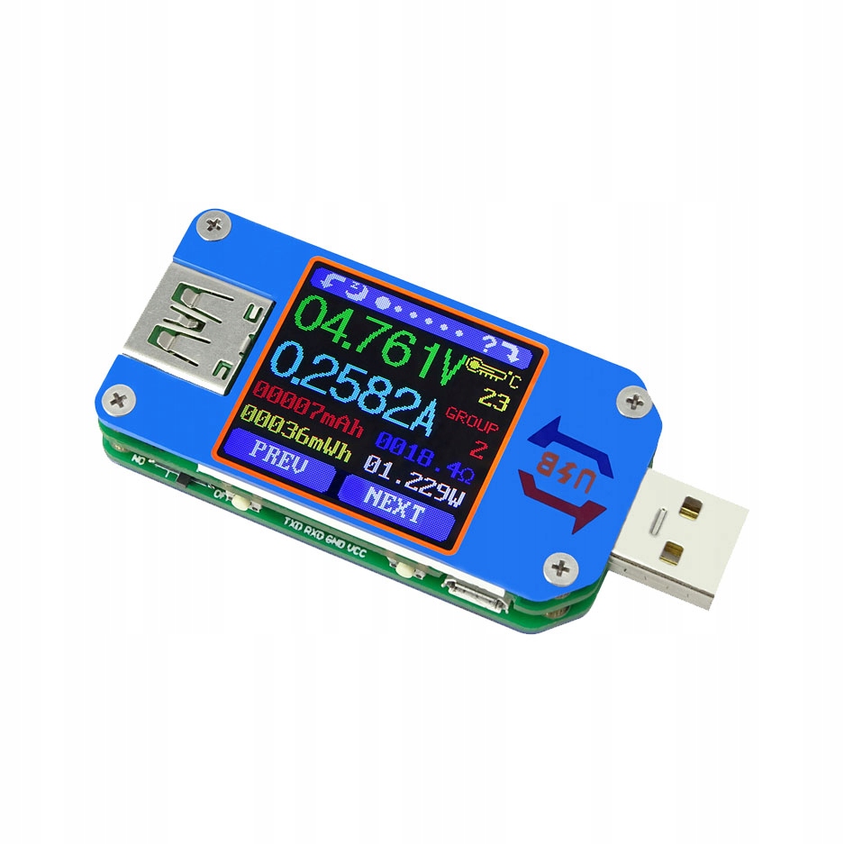

UM25C miernik portu Usb z Bluetooth kolorowy LCD