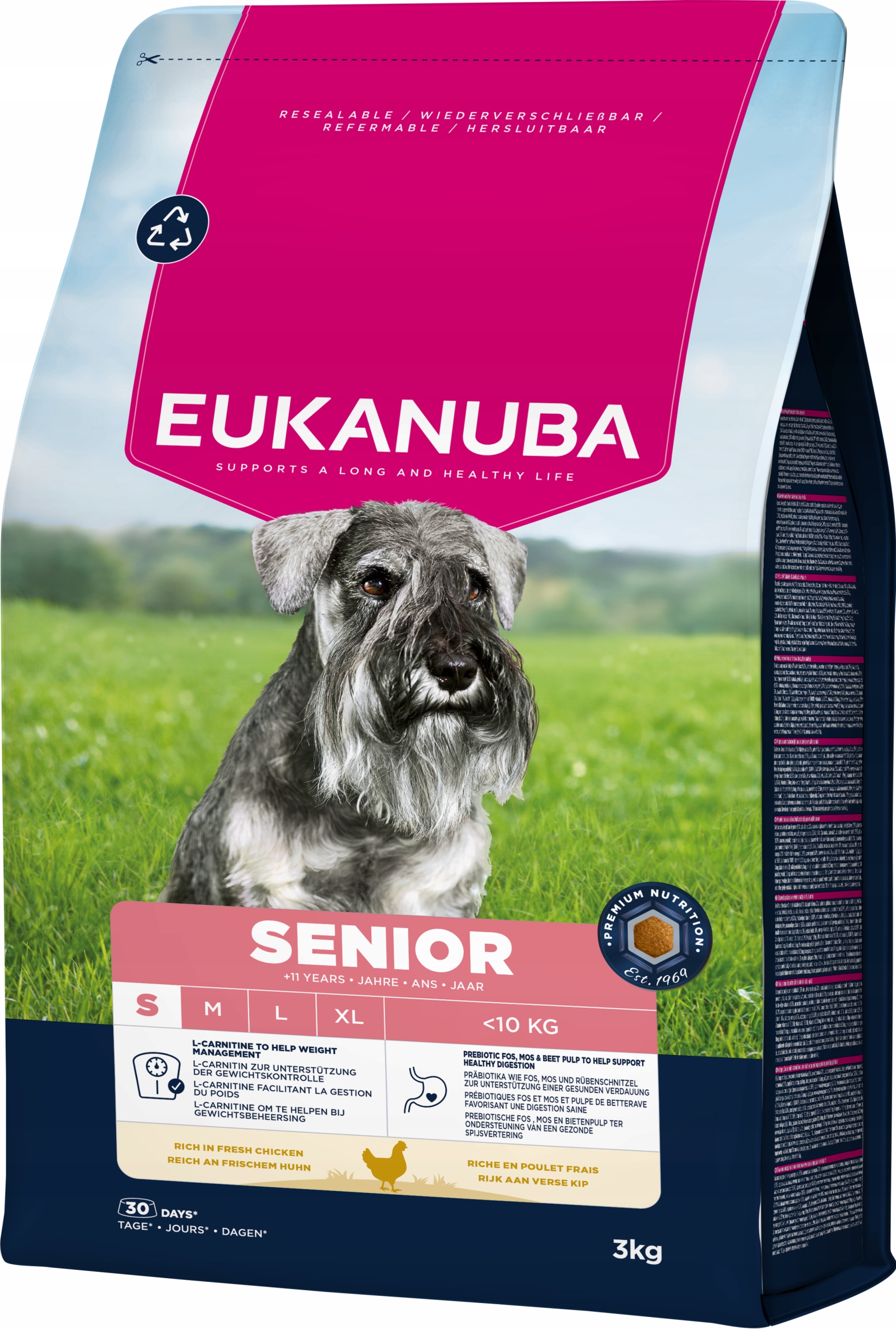 Levně Eukanuba Dog Life Care Mature krmivo pro starší psy malých plemen 3kg