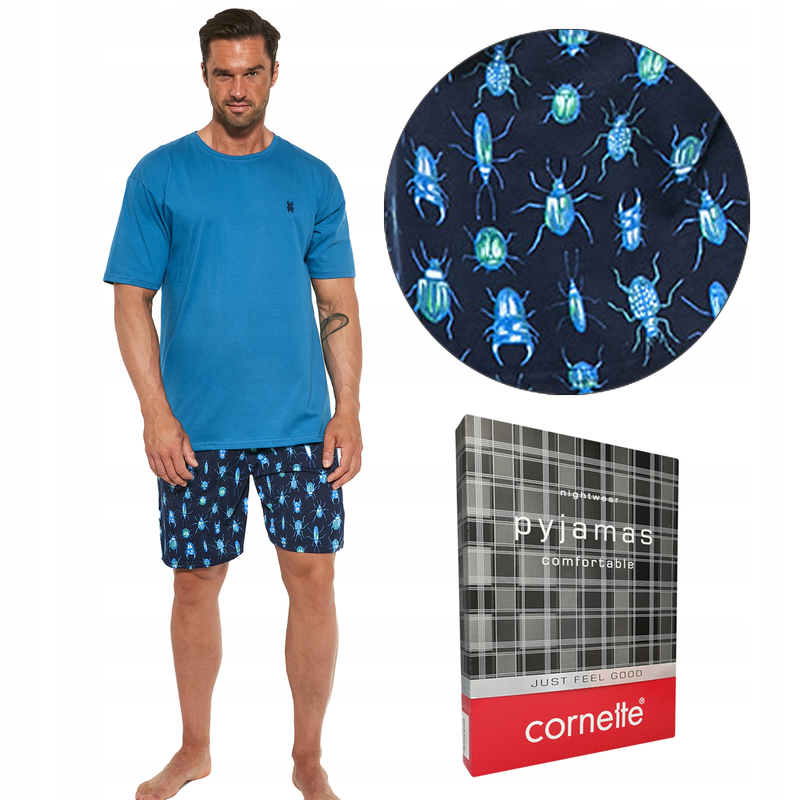 

Cornette piżama 326/193 Scarabeus bawełna, XL