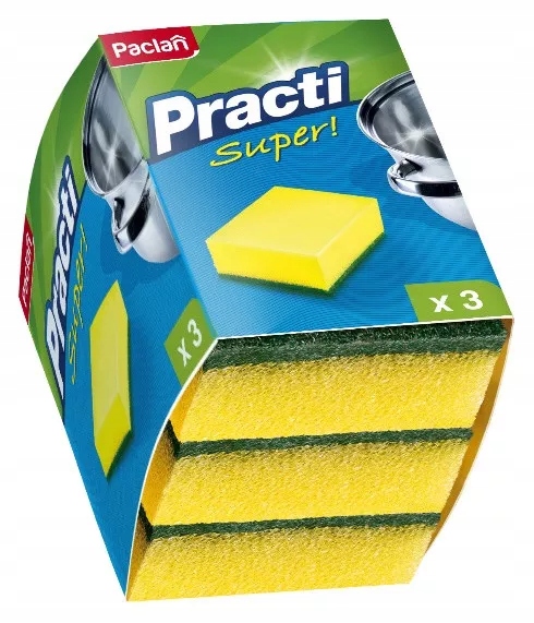 

Paclan Practi Zmywak kuchenny do naczyń, 3 sztuki