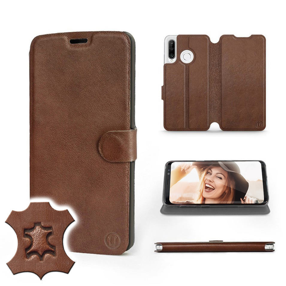 

Etui Mobiwear do Huawei P30 Lite - Brown Leather