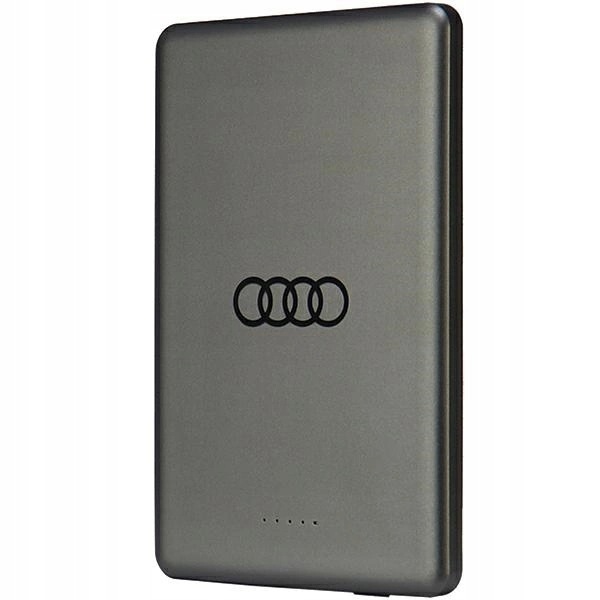 Powerbank Audi Big Logo MagSafe indukcyjny 15W 5000mAh szary