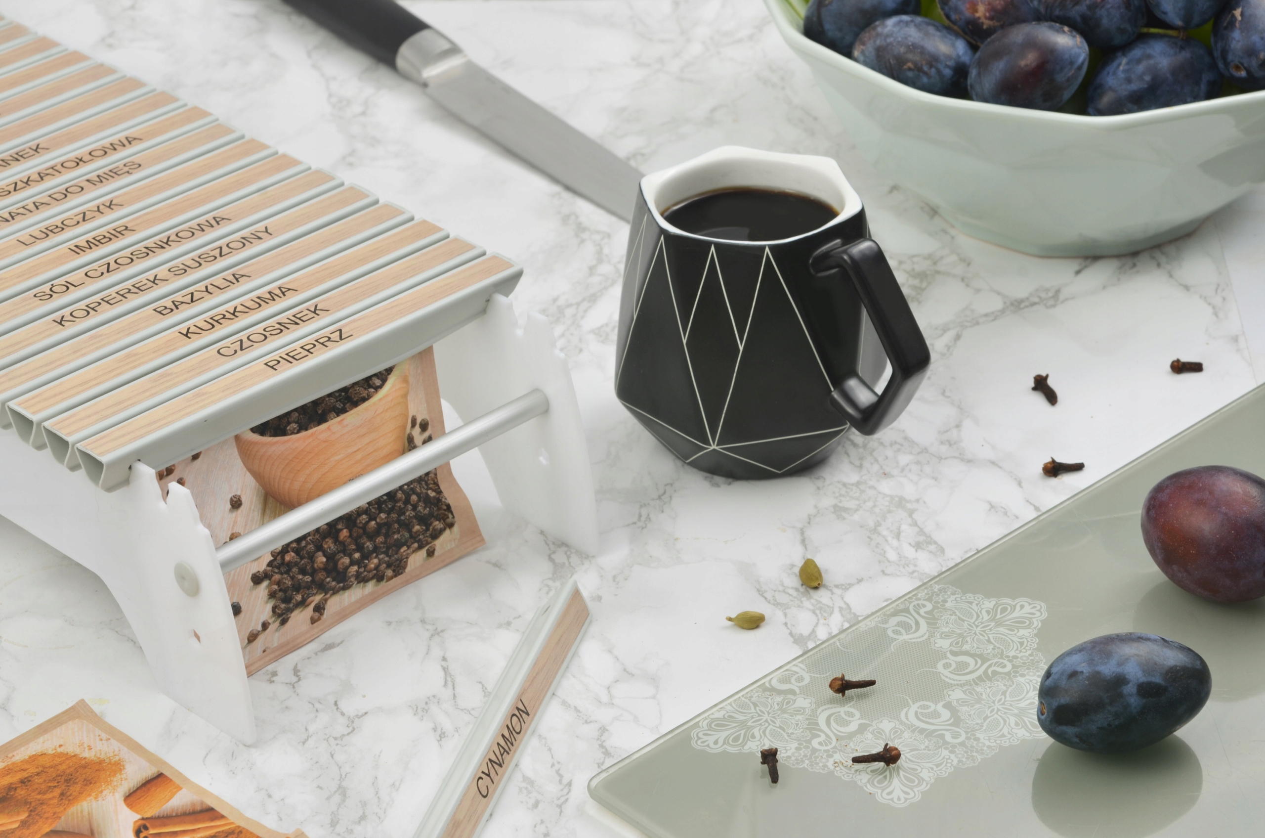 PRZYPRAWNIK COMBO NISKI biały +4 x naklejki EAN (GTIN) 5900779338180