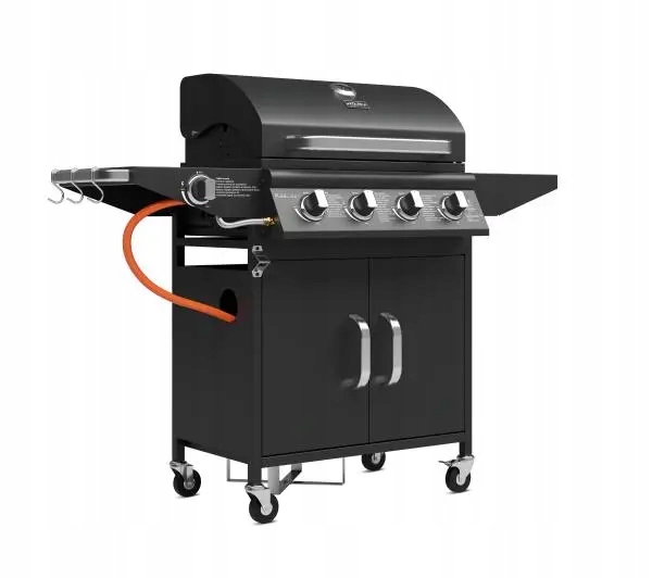 Plynový gril na propan butan Koler Relish v 2 16 kW 5 hořáků Černý