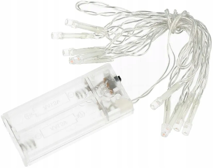 

lampki choinkowe led na baterie 10 sztuk 1 metr
