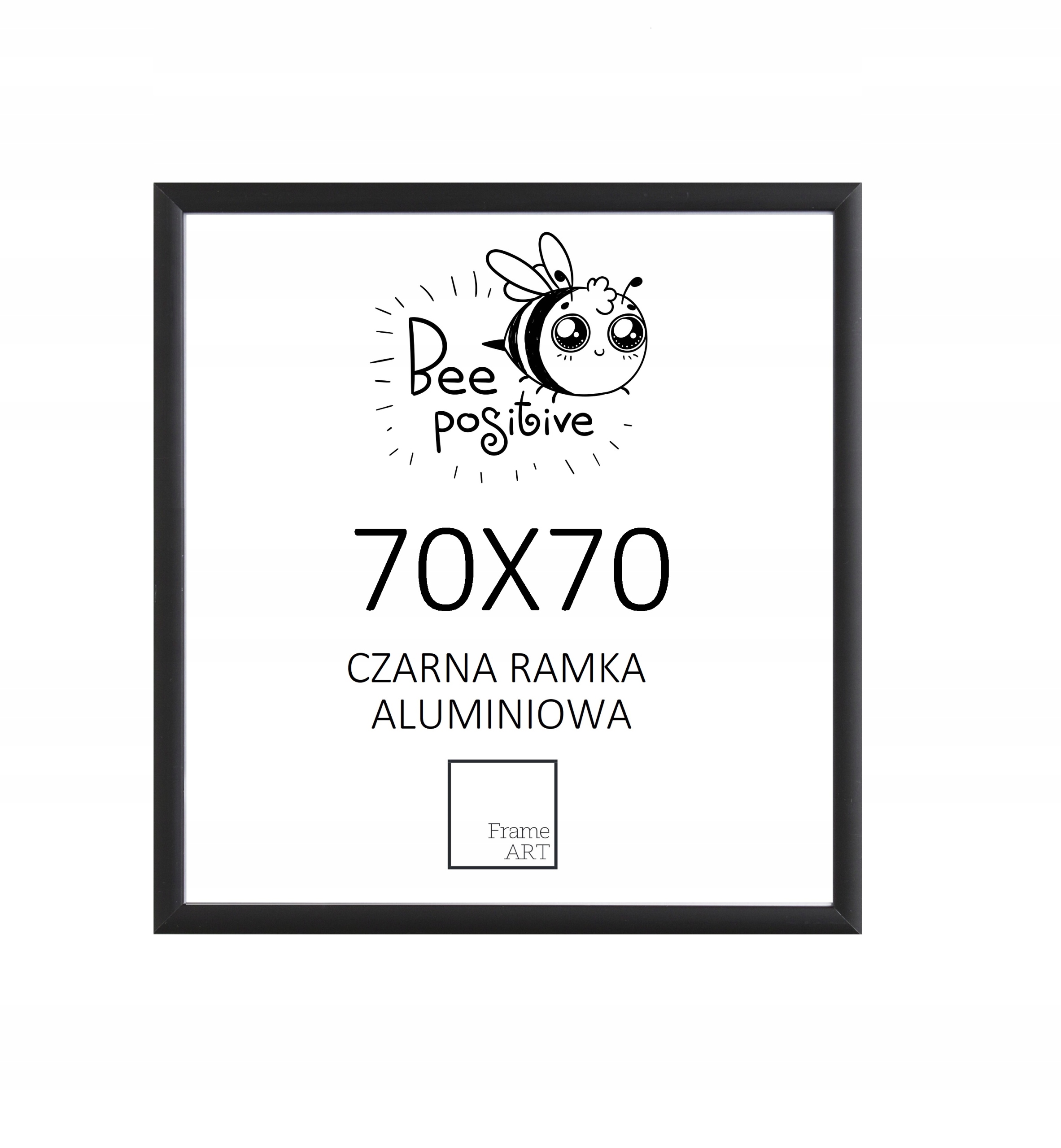

Czarna Rama Aluminiowa 70x70 Plakat Zdjęcie Puzzle