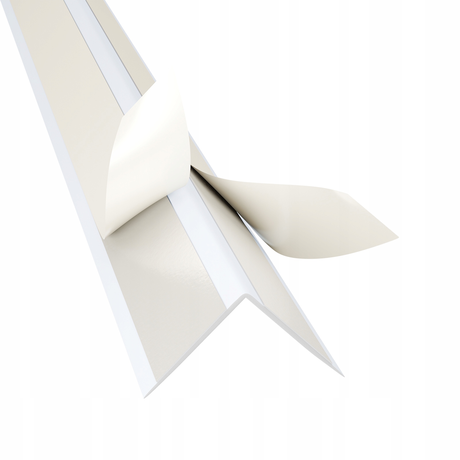Kątownik Pcv Samoprzylepny Wewnętrzny Narożnik 40x40mm Biały 2m 50 szt.