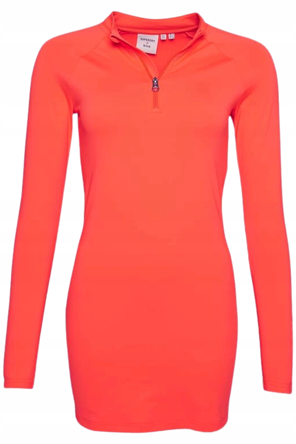 Šaty Superdry Code Sl Bodycon oranžová přiléhavá vel. M
