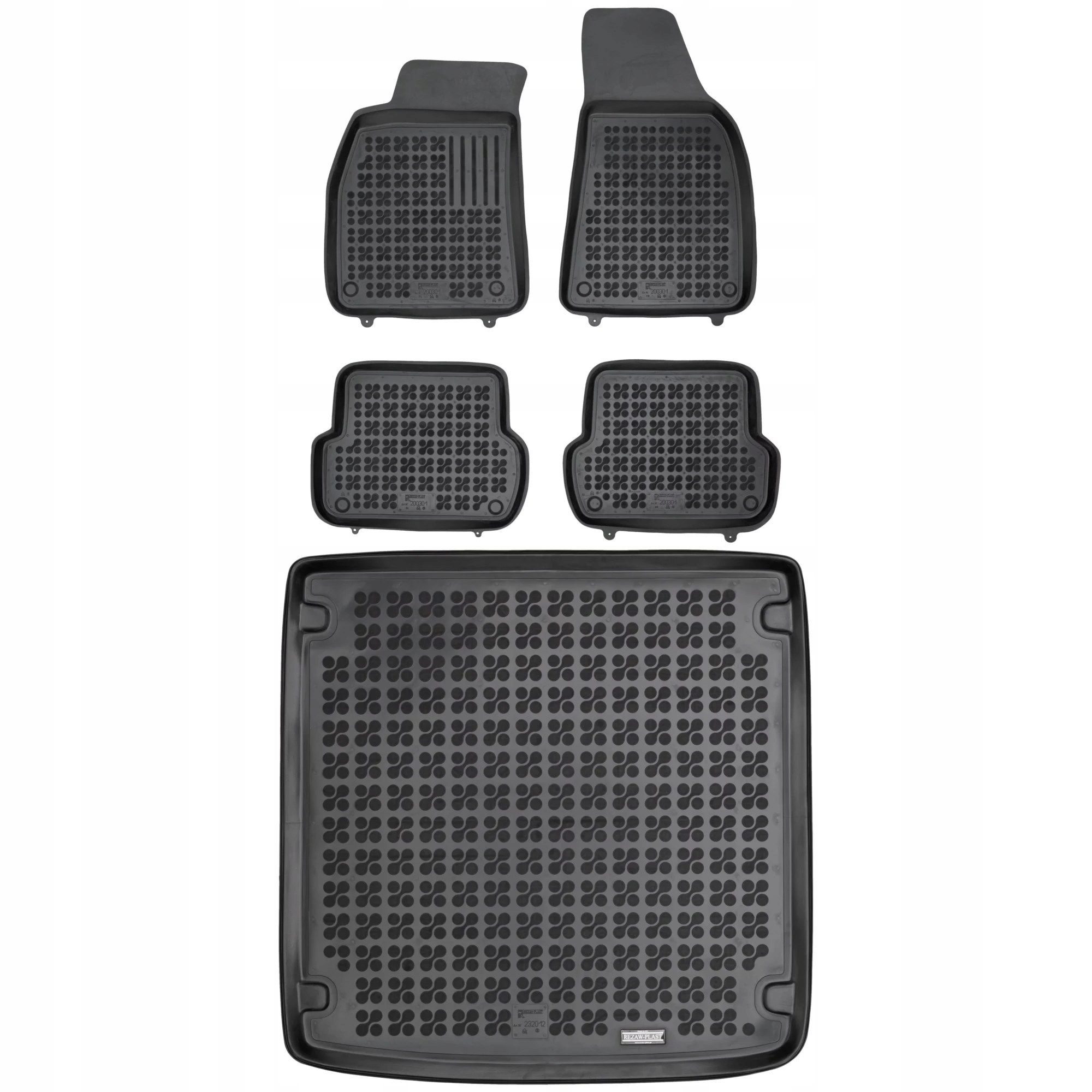 Gumová sada koberčekov a rohože Audi A4 II B6 2001-2004 Kombi verzia Avant