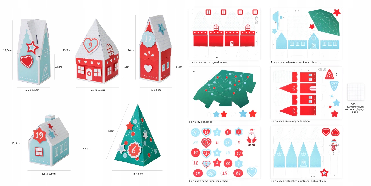 KALENDARZ adwentowy domki Kod producenta kd