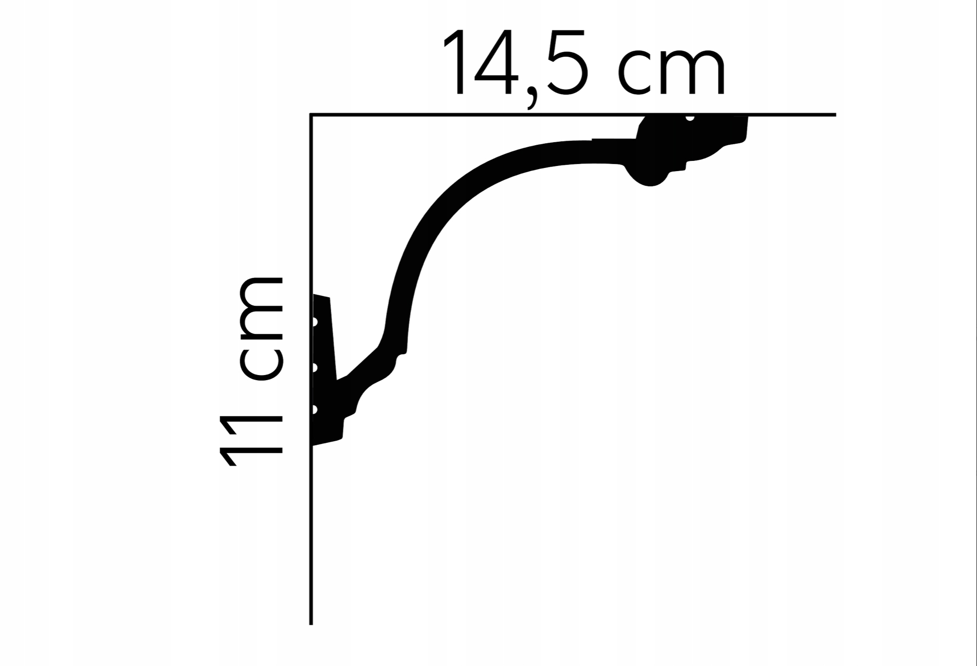 LISTWA SUFITOWA OŚWIETLENIOWA MD156LG PRZYSUFITOWA Marka Mardom decor