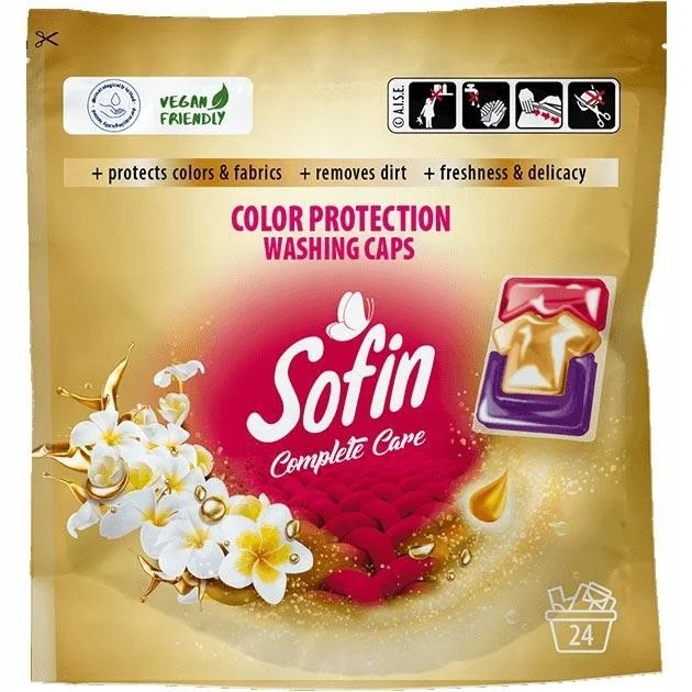 

Kapsułki do prania kolorów 24 szt. Sofin