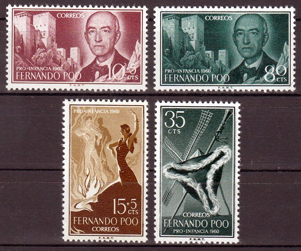FERNANDO POO - 1960 - Mi 184-187 - PRO INFANCIA xx