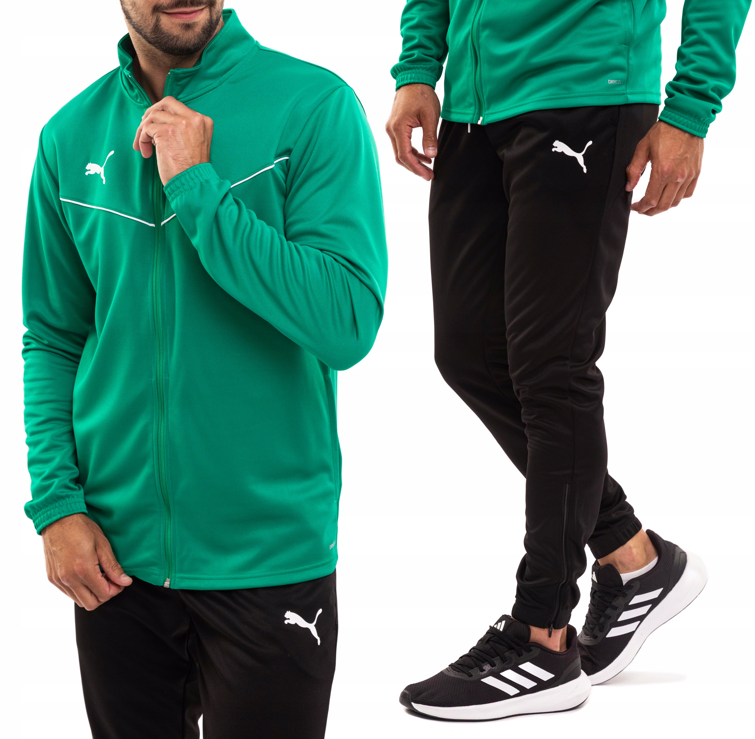 Teplákovka Pánský komplet Puma Sportovní tréninková Mikina Kalhoty teamRISE vel. M