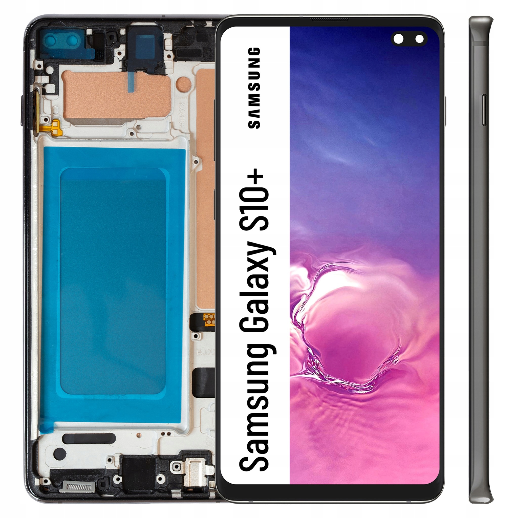 Incell pro Samsung Galaxy S10 Plus LCD displej Černý Dotykový Rámeček Černý