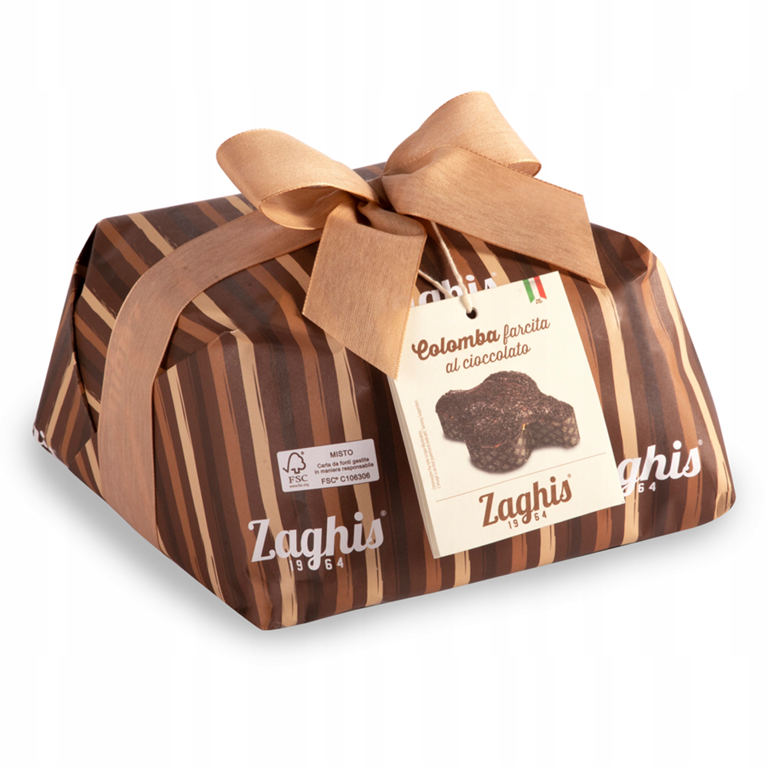 Italský velikonoční dort Colomba pasquale čokoládový krém Zaghis, 800 g