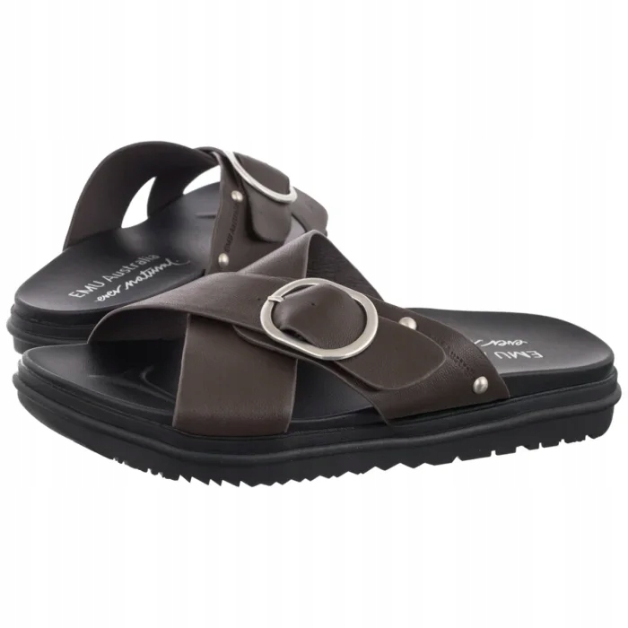 Dámské boty Nazouváky Emu Australia Ebony Espresso W13247 Hnědé