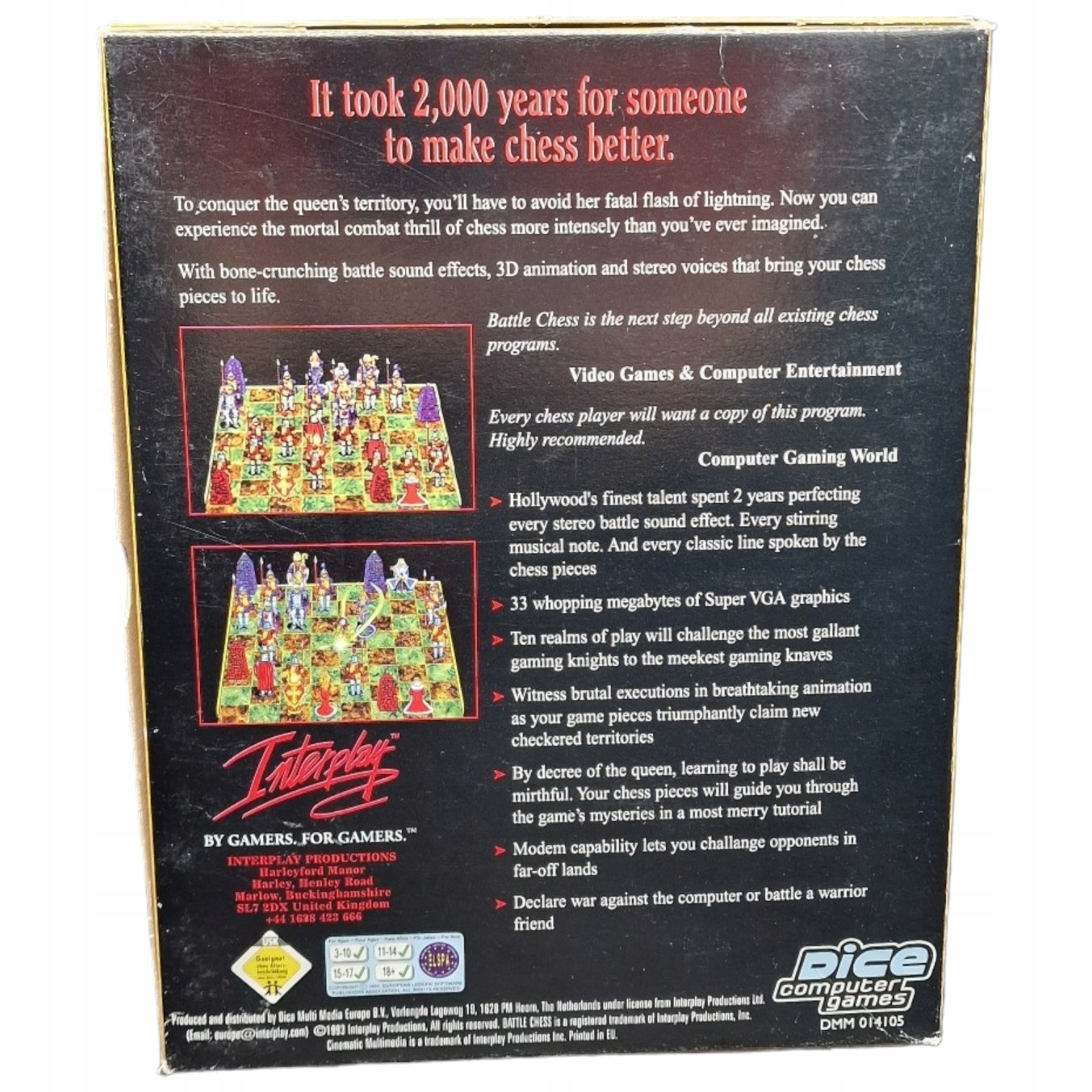 Battle Chess PC BIG BOX ENG MS-DOS Tytuł Battle chesa