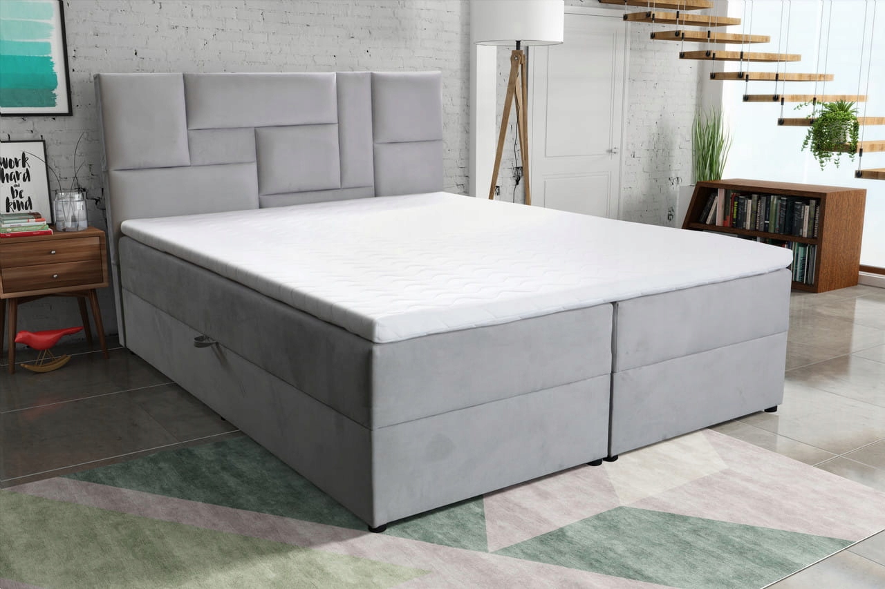 Kontinentální postel 180 x 200 cm s úložným prostorem v různých barvách různé barvy