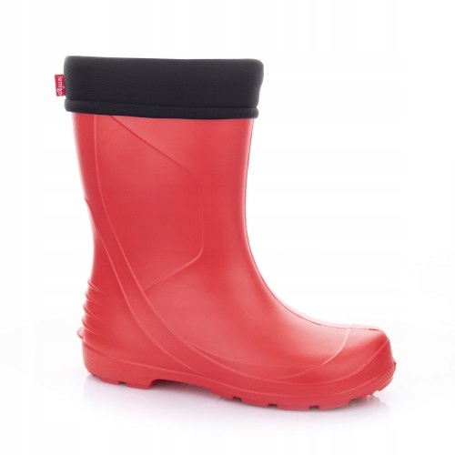 KALOSZE DAMSKIE PIANKOWE OCIEPLANE CZERWONE Model LUNA DAKOT-B