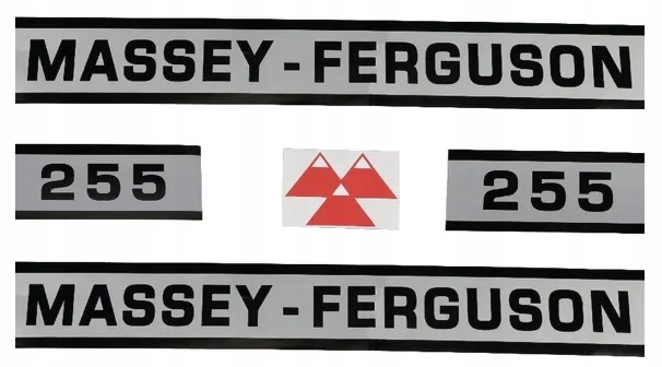 NAKLEJKI NA MASKĘ MASSEY FERGUSON MF255