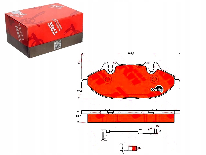 Brzdové Destičky Mercedes Přední Vito Viano Trw