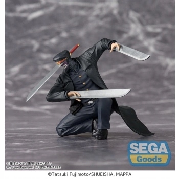 Figurka muže s motorovou pilou Pm Perching Samurai Sword 12 cm