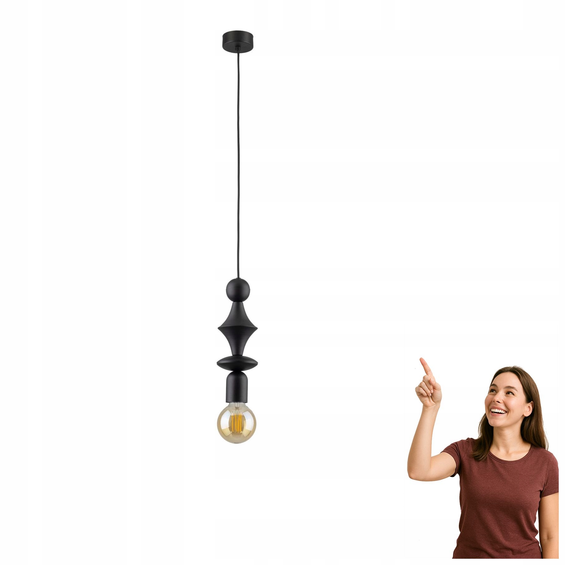 Závesná lampa Tower Black 10871 Tk Lighting