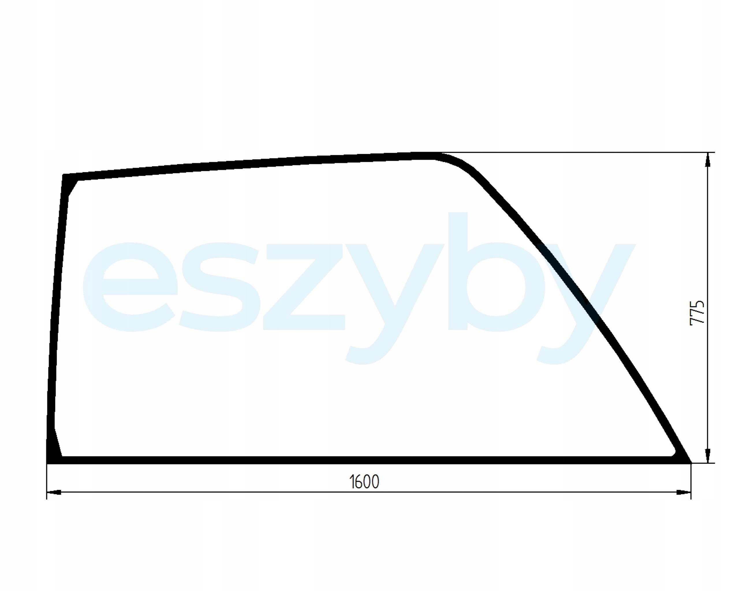 sklo teleskopický nakladač Cat boční 174-1044