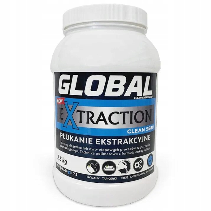 Levně Global Extraction Clean S880 2,5 kg – prášek na oplachování čalounění