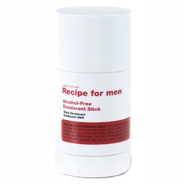 deodorant v tyčince bez alkoholu vegan Recipe for Men 75 Ml