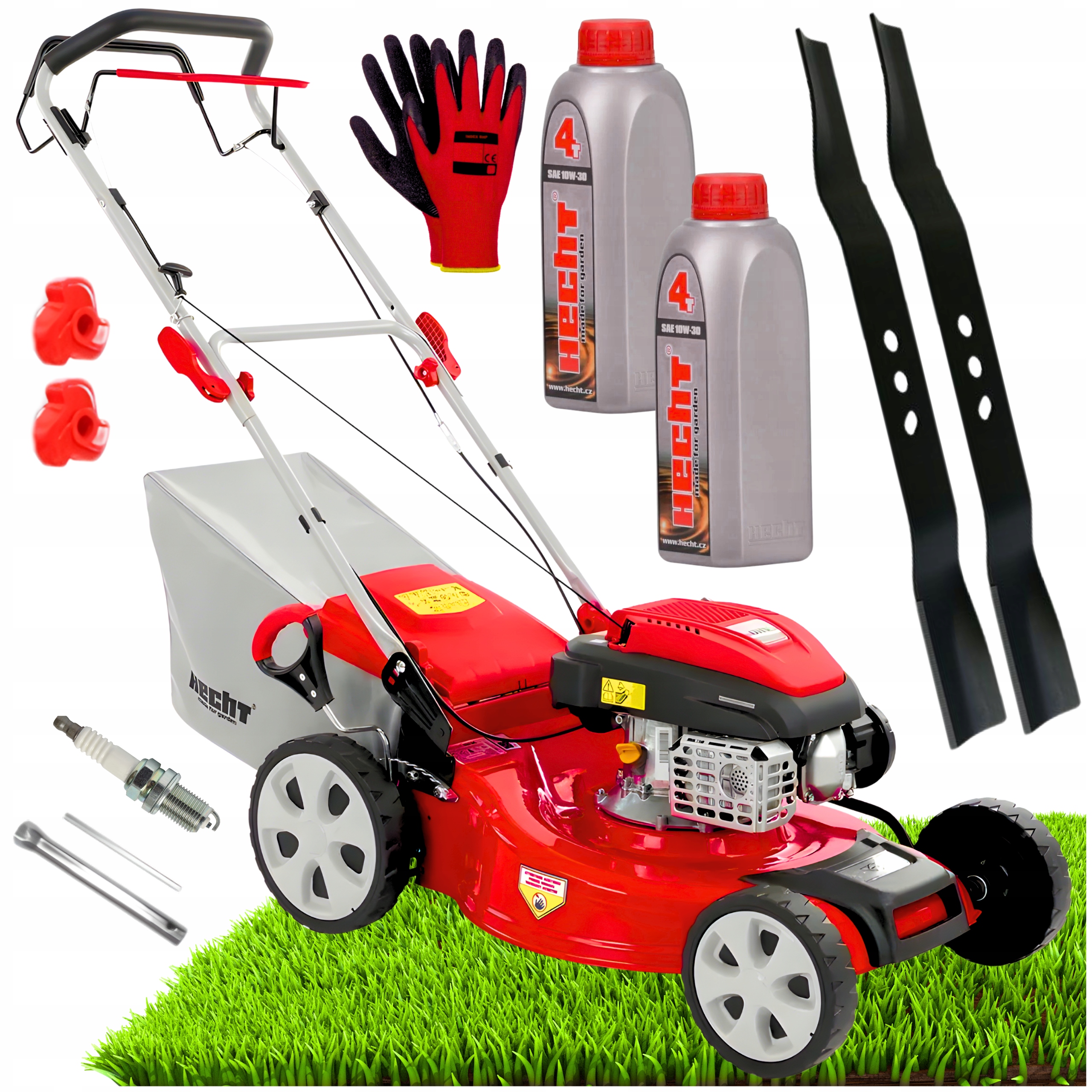 KOSIARKA SPALINOWA DO TRAWY Z NAPĘDEM HECHT 551SC 3,5 KM 51CM NÓŻ x2 OLEJx2