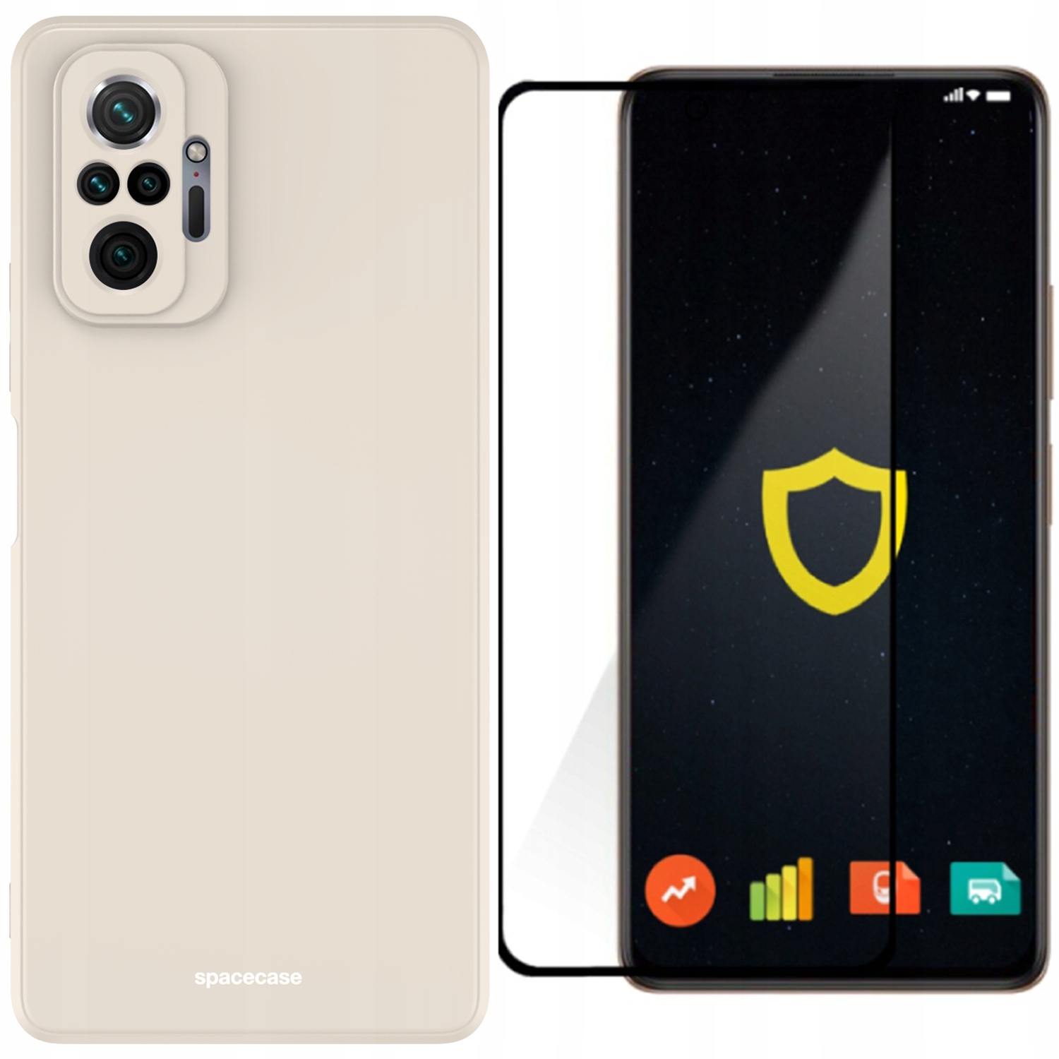 

Etui Matowe Spacecase Do Redmi Note 10 Pro Szkło