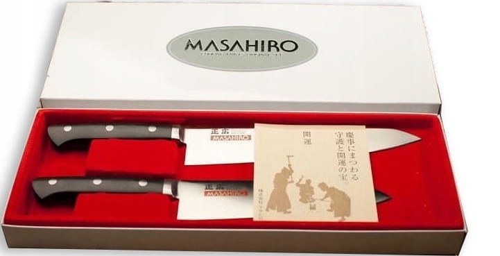 Sada 2 nožov Masahiro Mv-h Chef 21 cm Santoku 17 cm MBS-26 Pom